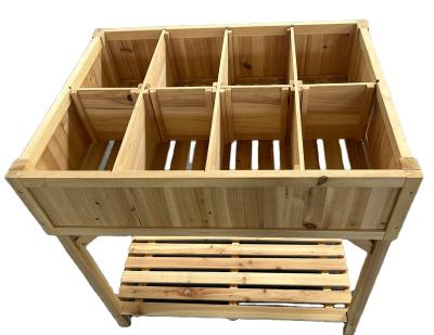 China CLASSIC outdoor flower box wooden garden pot flower planting preservative wooden multifunctional box for sale