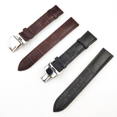 China Fashion Butterfly Strap, Watch Strap Accessories First Seat Leather Watch Band, 14/16/18/19/20/21/22mm for sale