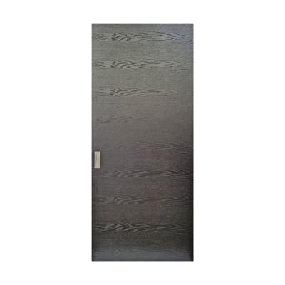 China Fire Protection Dark Stained Oak Veneer Engineered Flush Door Wood Pocket Door for sale