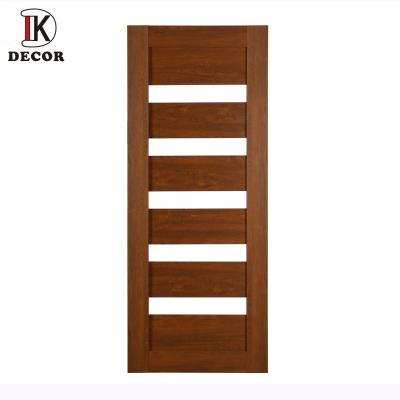 China Decoration Veneered Indoor Swing Tempered Glass Door Wood Design For Kitchen for sale