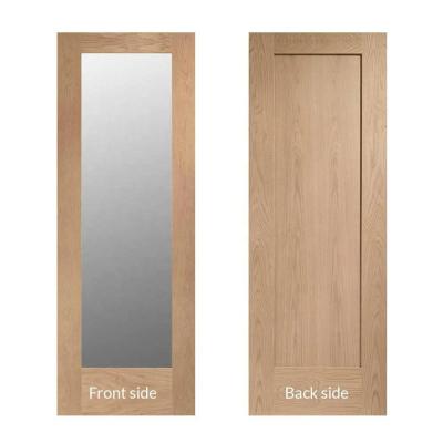 China Modern Contemporary Unfinished / Finished Oak Shaker Door With Mirrored Panel for sale