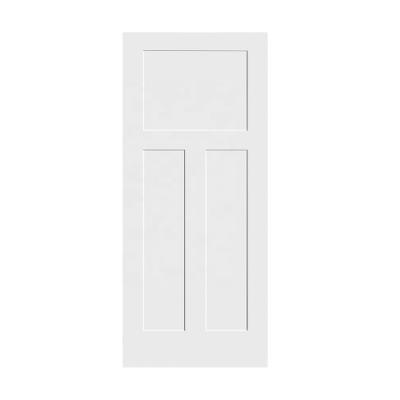 China 3 Panel Shaker Door Contemporary Solid Wood Core Door European Standard Swing Door for sale