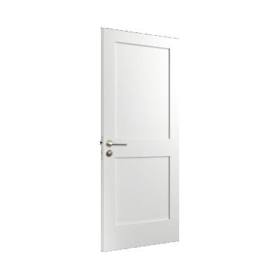 China 2 Panel Modern High Quality White Shaker Door Wood Door Slab Primed Interior Piece for sale