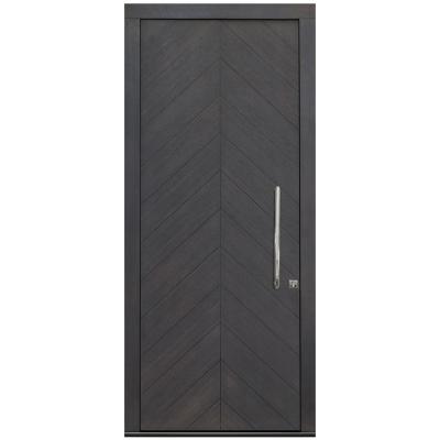 China Modern Designs Of Pretty Wood Latest Contemporary Internal Apartment Room Laminate Wood Veneer Door for sale