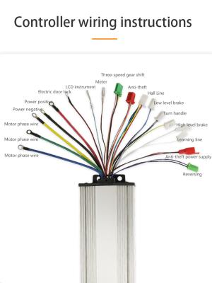 China Good Quality 36V/1200W 18Tubes Aluminum Silver Brushless DC Motor Controller for sale