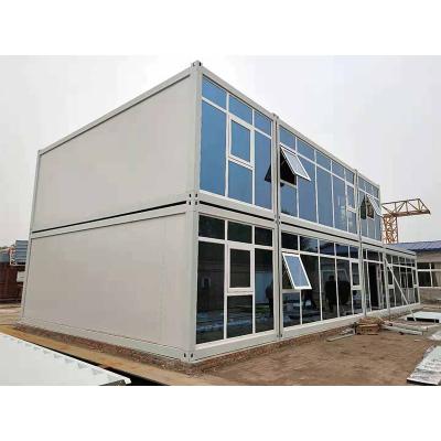 China Modern High Quality Two Chamber Prefab Self Build Flat Pack Container House Prefab Container House for sale