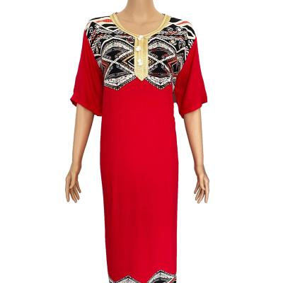 China Wholesale Breathable Dubai Tutkish Afghan Arab Kaftan Women Short Sleeve Maxi Dress for sale