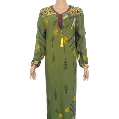 China Wholesale Price Breathable Simple Moderate Islamic Fancy Wide Sleeve Long Dress Solid Color Evening Party Muslim Dress for sale