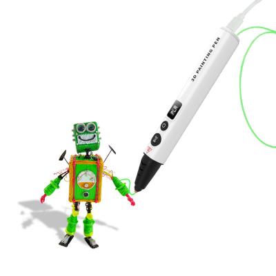 China Children Drawing Promotional New Arrival Display ABS OLED PLA Colorful 3d Painting Doodle Pen Sets for sale