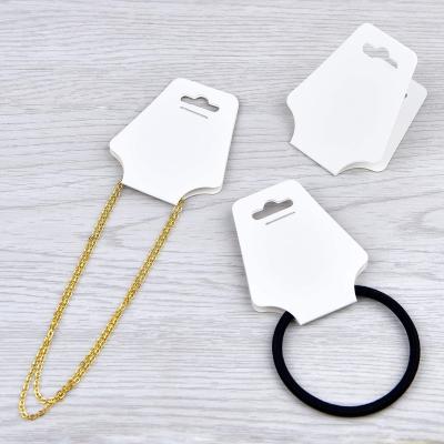 China White Hanging Jewelry Display Card Accessories Jewelry Card Holders Black Necklace Bracelet Display Cards for sale