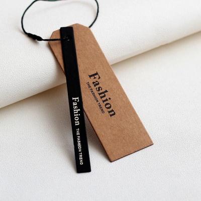 China Sustainable Fashion Clothes Hang Tag Paper Garment Hang Tag For Garment Accessories for sale