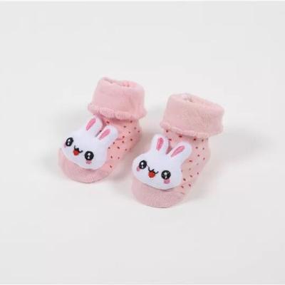 China Wholesale Sporty Cartoon Baby Shoes Socks With Anti Slip Soles Rubber Cute Animal Baby Grip Shoe Socks for sale