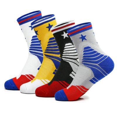 China Custom Made Elite Men Basketball Socks Breathable Professional Outdoor Thick Cotton Sports Socks For Men for sale