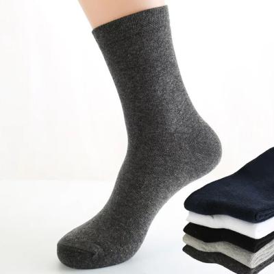 China Antibacterial Custom Design Simple Thick Warm Autumn Winter Men Dress Socks for sale