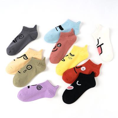 China 2021 Funny Cartoon Boat Socks Fashion Personality Street Beat Women Antibacterial Breathable Socks for sale