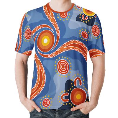 China High Quality Anti-Wrinkle Indigenous Sun Native Flag Painting Art Print Round Neck T-Shirt Shirt 5xl for sale