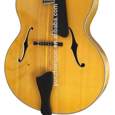 China Fully Handmade Hollow Body Archtop 19inch Fir & Maple Solid Wood Acoustic Guitar for sale