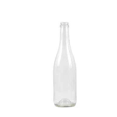 China Stock Clear Empty Sparkling Beverage Factory InventoryIn Wine Bottle 75cl Champagne Wine Bottles 750ml Glass Bottle for sale