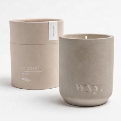 China Handmade Luxury Private Label Candle Wax Materials Recycled Glass Jar Box Soy Jar Box Tube Packaging For Cosmetics for sale