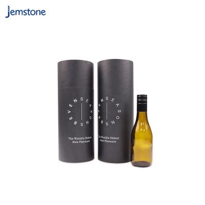 China Recycled Custom Paper Box Paperboard Cylinder Bottle Wine Whiskey Paper Tube Packaging Materials for sale