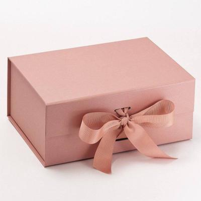 China Wholesale Recyclable Custom Logo Paper Gift Box Luxury Foldable Human Weave Bundles Wig Packaging With Ribbon For Hair Extension Box for sale