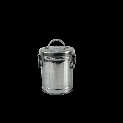 China Eco-Friendly Sustainable Tea Canister 120ml Sugar Coffee Storage Pot 430 Stainless Steel Bulk Tea Canister Round Small Metal Tea Cart for sale