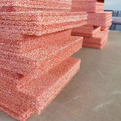 China Custom PPI Copper Foam Porosity Cu Metal Foam For Thermal Catalytic Applications for sale