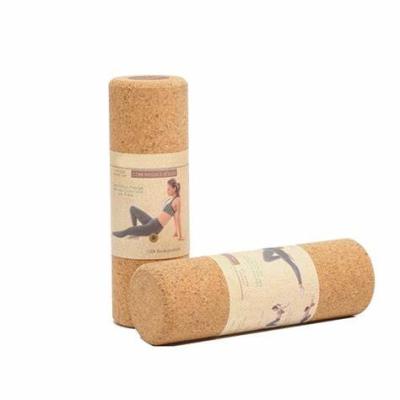 China Eco-friendly Custom Release Cork Massage Roller Myofascial Pain Yoga Massager Logo Different Size Muscle Back Yoga Exercise for sale