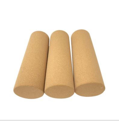 China Eco-frinedly Yoga Exercise Customized Logo Organic Natural Yoga Cork Massage Rollers for sale