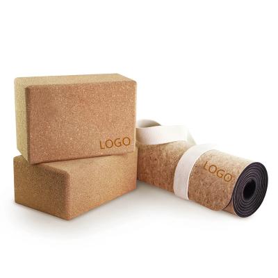 China Yoga Exercise Factory Price Custom Logo 3*6*9/4*6*9 Inch Wooden Recycled Yoga Block For Yoga Exercise for sale