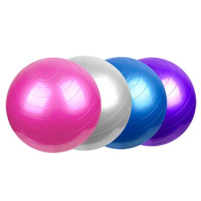 China Eco-friendly Yoga Exercise Ball 25cm Anti Burst Yoga Balance Exercise Ball With Pump Custom Printing Yoga Ball With Pump for sale