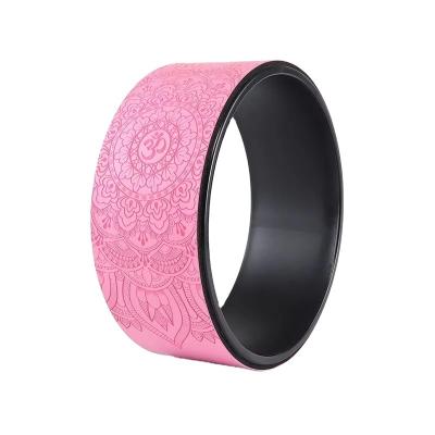 China New Style Customized Logo PU Yoga Roller Rubber Wheel Eco-friendly For Fitness Training for sale