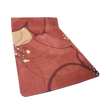 China Custom Made Eco-Friendly High Quality Non-Slip Microfiber Suede Yoga Mat Price Yoga Rubber Mat for sale