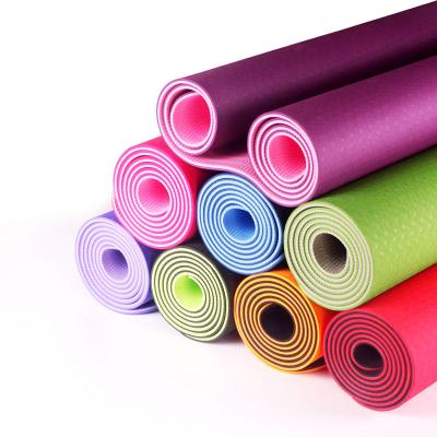 China Lovely Design Double Layer Durable Non Slip Timer Eco-Friendly Exercise Band Yoga Mat Exercise for sale