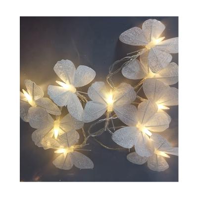 China Butterfly Decoration String Light Waterproof Solar Christmas Led Lights For Outdoor Use 311077 for sale