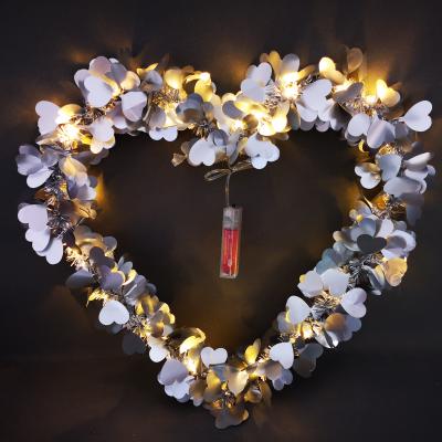 China Europe Holiday Decoration Metal Star LED Light Metal Heart LED Christmas Light for sale