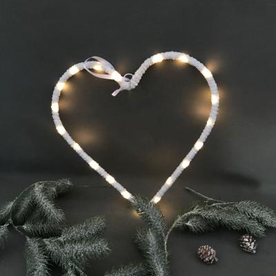 China Iron& Wholesale Cotton Cotton Christmas LED Garland Light Garland Festival For Home Decor for sale