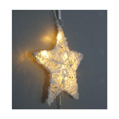 China home & Holiday Decoration Christmas Lighting Led Star Curtain String Garland Decoration Wedding Holiday Fairy Light for sale