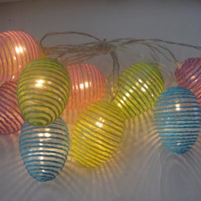 China Handmade Festival Party Decoration Hollow Easter Egg Home LED String Lights for sale