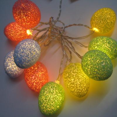 China Handmade Easter Festival 10 Eggs Novelty Led Battery Operated String Lights for sale