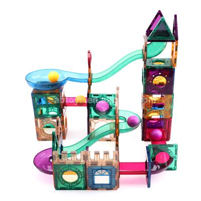 China Construction Toy Hot Sale Window Tracking Pipe Toys Magnetic Building Blocks 120 Pcs DIY Toys for sale