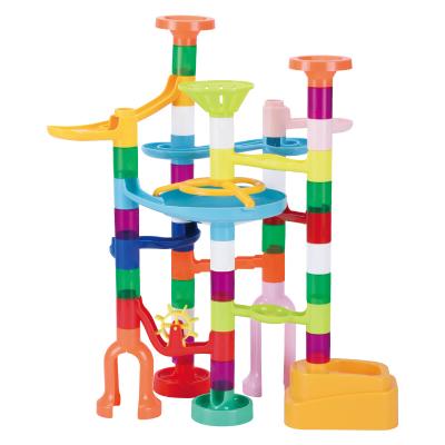 China Marble Run Building Toy 73 Pcs Ball Building Building Block Educational Toys for sale