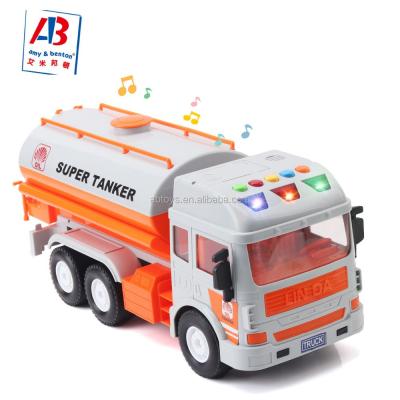 China The Friction Toy Oil Truck Friction Car plays the music of Toy Car With Light And for sale