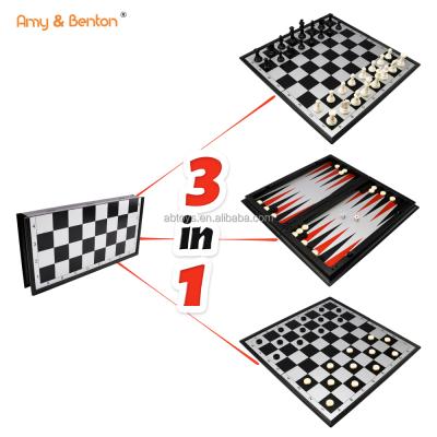 China Ideal Developmental Smart Toy 3 in Desire Chess Backgammon Checkers Chess Figure 1 Intelligence Oriented Games for sale