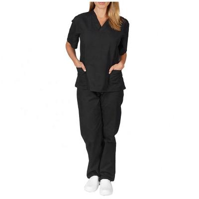 China Cheap Price Promotional Straight Logo Scrubs Scrubs Uniforms Sets Fashionable for sale