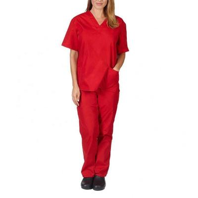 China Straight Control Polyester Scrub Sets Uniform for sale