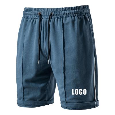 China Custom QUICK DRY Mens Brand LOGO Street Swear Casual Sweater Shorts Mens Thick Cotton Terry Drawstring Shorts for sale