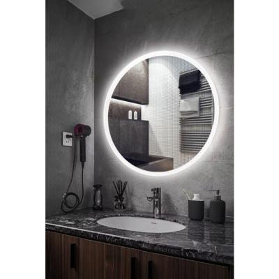 China Mirror Lighted Bathroom Magnifying Waterproof Smart Led Round Mirror With Led Light for sale