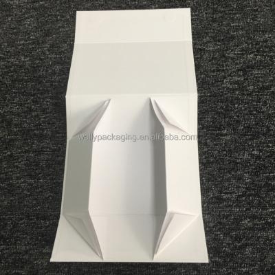 China Recycled Materials Custom Luxury Big Collapsible Wedding Dress Packaging Magnetic Closure Gift Paper Box for sale