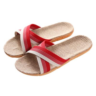 China 2022 Selling Light Weight Wooden Floor Slipper Single Couples Slippers Soft Unique Thick Home Quiet Indoor Adults Warm Wholesale Canvas Flats Light Weight for sale